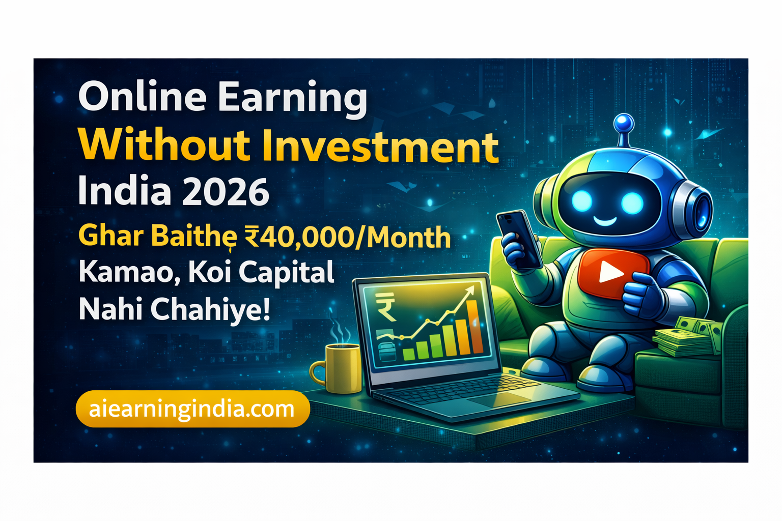 Online Earning Without Investment India โ Proven Methods 2026