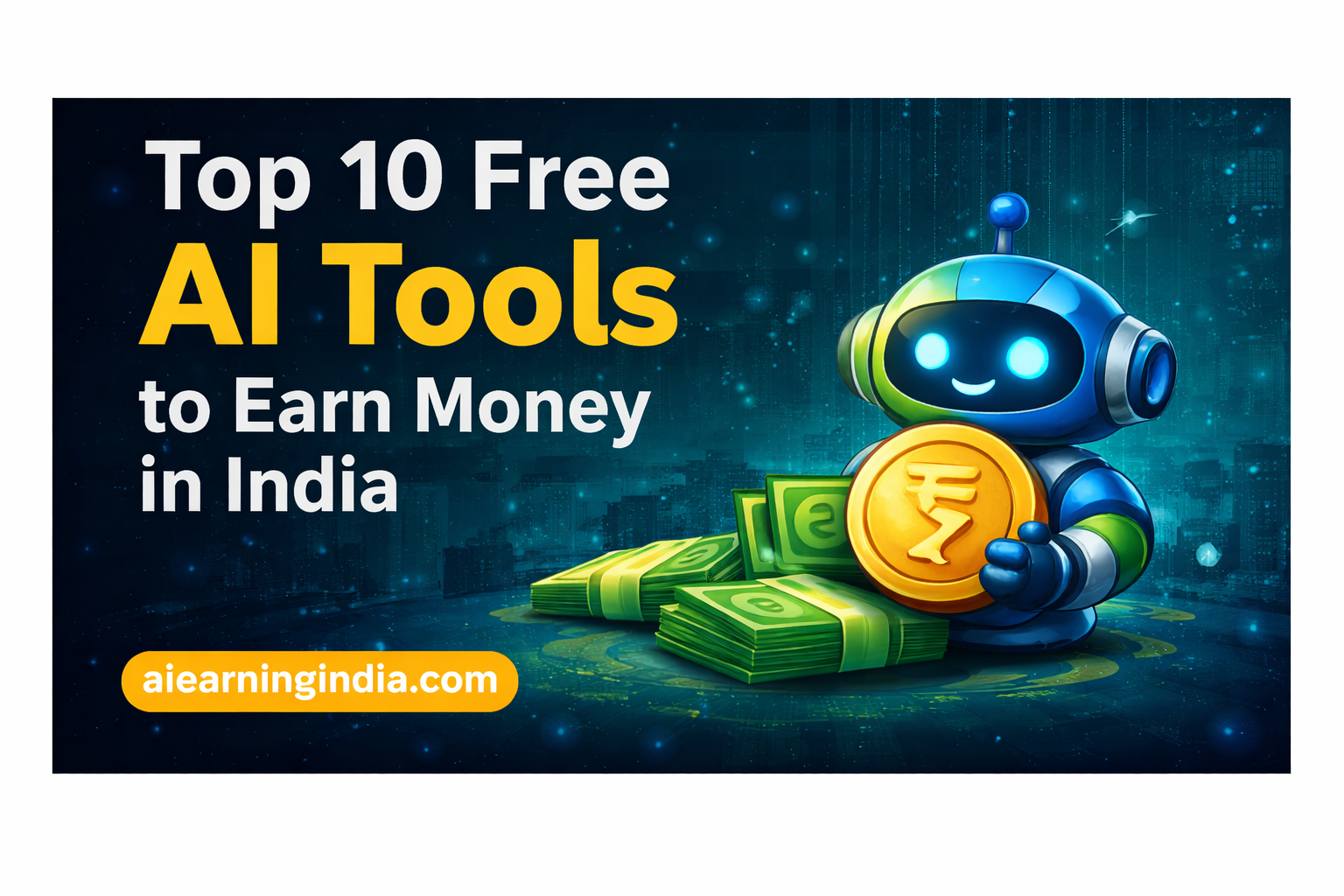 Top 10 Free AI Tools to Earn Money in India 2026 โ Ghar Baithe Shuru Karo!