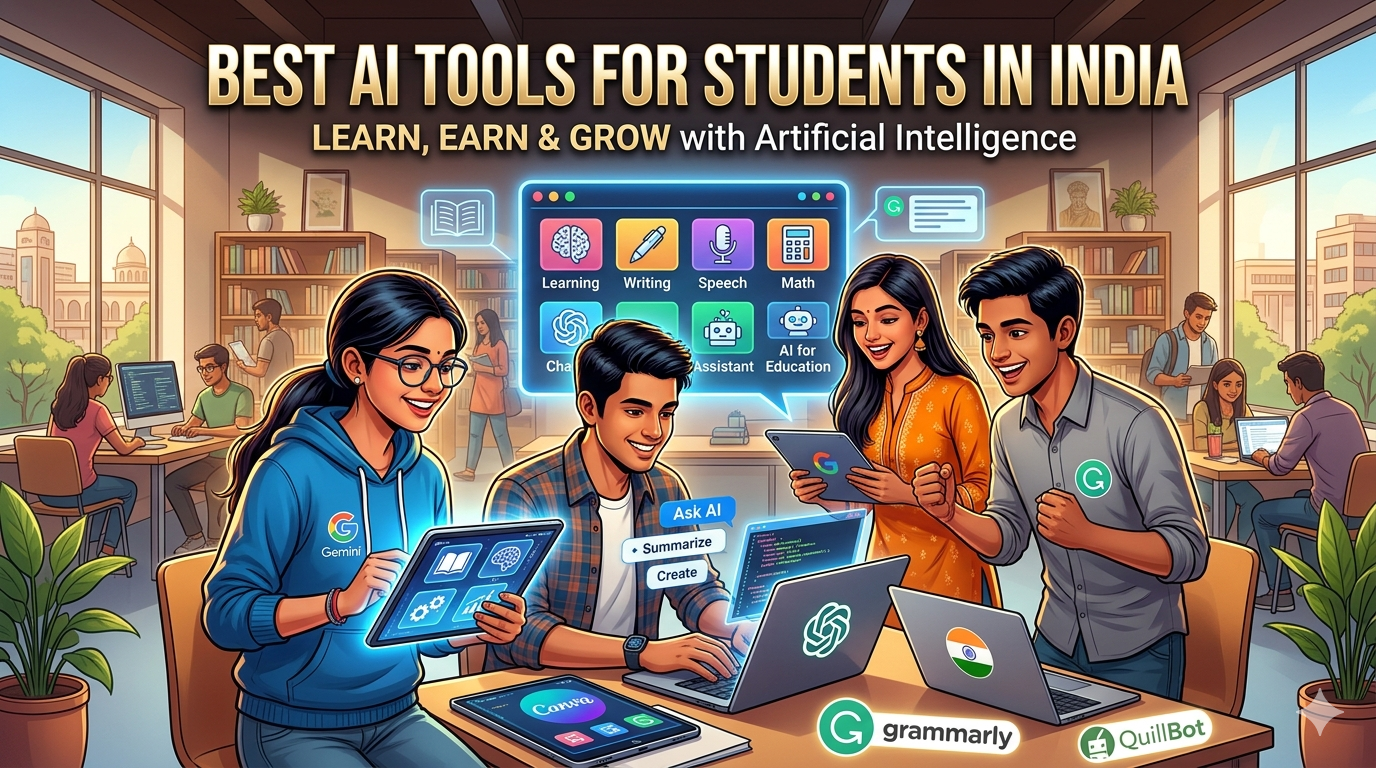 Best AI Tools for Students India 2026 โ Padhai Ke Saath โน15,000โโน40,000/Month Kamao!